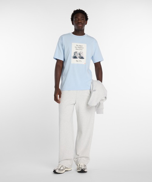 NEW BALANCE(ニューバランス)の「574 ADTシャツ(Tシャツ/カットソー・メンズ・サンドグレー/ブラック/ライトブルー・SMALL/MEDIUM/LARGE/X-LARGE/XX-LARGE)」の16枚目の写真