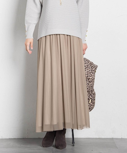 LAUTREAMONT（ロートレアモン）の「パウダーサテンリバーシブルスカート（スカート・レディース・ブラック/ベージュ・9号）」の20枚目の写真