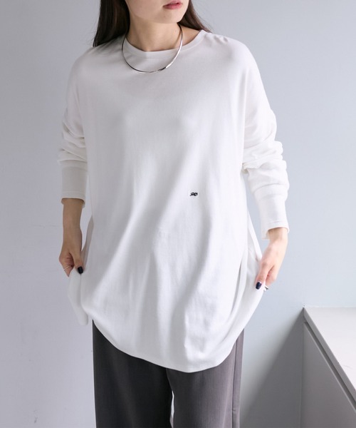 PUAL CE CIN（ピュアルセシン）の「万能レイヤードカットソー（Tシャツ/カットソー・レディース・ブラック/オフホワイト/ブラック系その他・FREE）」の5枚目の写真