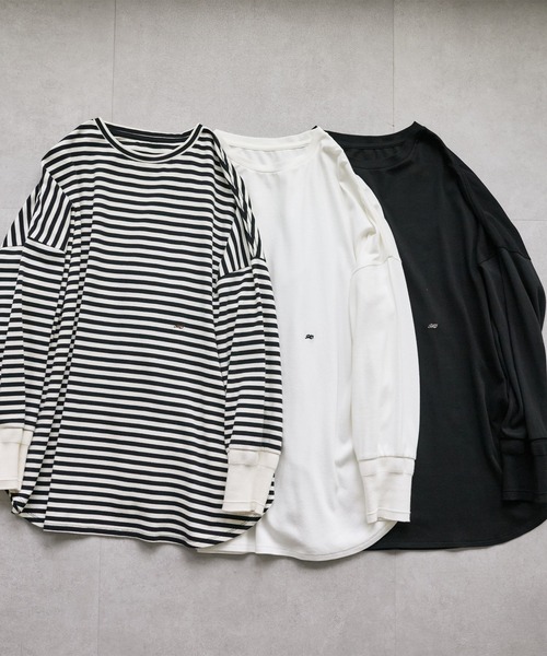 PUAL CE CIN（ピュアルセシン）の「万能レイヤードカットソー（Tシャツ/カットソー・レディース・ブラック/オフホワイト/ブラック系その他・FREE）」の4枚目の写真