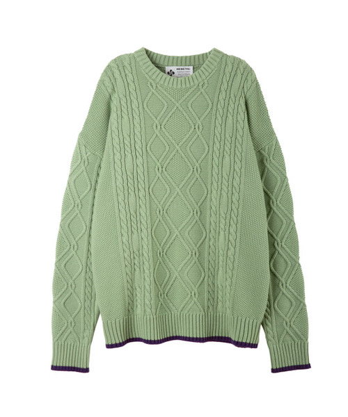 HERETIC(ヘレティック)の「DADDY FRENCH CABLE KNIT / apple mint(ニット/セーター・レディース・その他・FREE)」の2枚目の写真