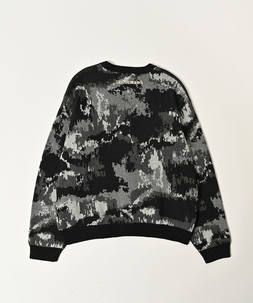 ADAM PATEK(アダムパテック)の「【ADAMPATEK/アダムパテック】mad embroidered fade knit cardigan ジャガードニットカーディガン(カーディガン/ボレロ・メンズ・ブラウン/グレー・1/2)」の13枚目の写真