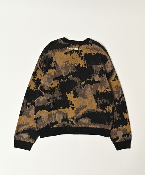 ADAM PATEK(アダムパテック)の「【ADAMPATEK/アダムパテック】mad embroidered fade knit cardigan ジャガードニットカーディガン(カーディガン/ボレロ・メンズ・ブラウン/グレー・1/2)」の12枚目の写真