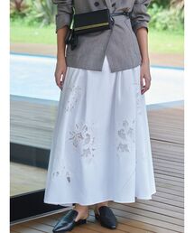 ELENDEEK | EMBROIDERY FLARE SK(スカート)
