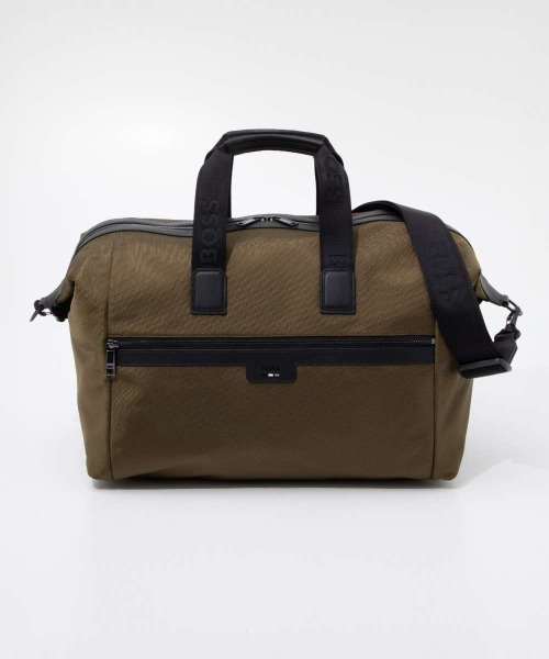BOSS(ボス)の「BOSS Ray N Soft Holdall ボス レイ ソフト エヌ ホールドール ボストンバッグ(ボストンバッグ・メンズ・グリーン・FREE)」の1枚目の写真