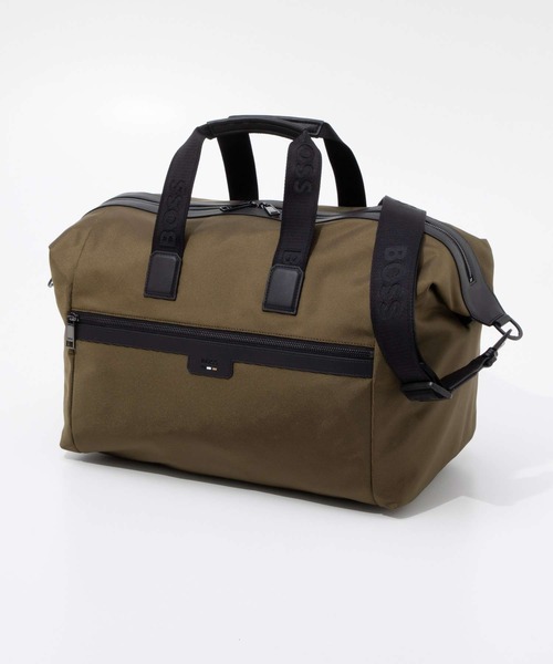 BOSS(ボス)の「BOSS Ray N Soft Holdall ボス レイ ソフト エヌ ホールドール ボストンバッグ(ボストンバッグ・メンズ・グリーン・FREE)」の2枚目の写真
