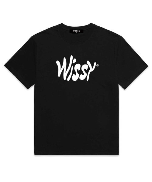WISSY(ウィッシー)の「カーブロゴ 半袖Tシャツ (WS009) ブラック(Tシャツ/カットソー・レディース・その他・X-LARGE/XX-LARGE/SMALL/MEDIUM/LARGE)」の1枚目の写真