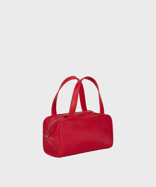 ALKI ALKA（アルキアルカ）の「Mini Square Tote Bag_Nylon (Red)（トートバッグ・レディース・レッド・FREE）」の4枚目の写真