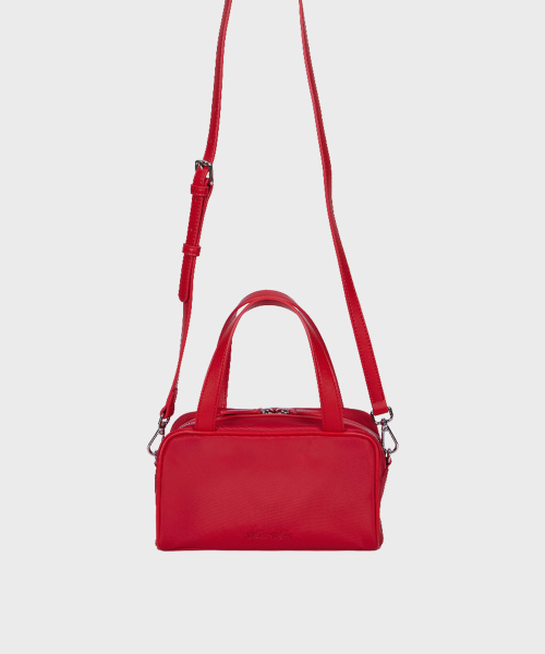 ALKI ALKA（アルキアルカ）の「Mini Square Tote Bag_Nylon (Red)（トートバッグ・レディース・レッド・FREE）」の6枚目の写真
