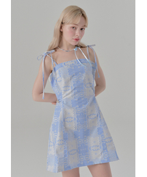 FREEANG（フリアン）の「Jacquard Layered Dress - Blue（ワンピース）」
