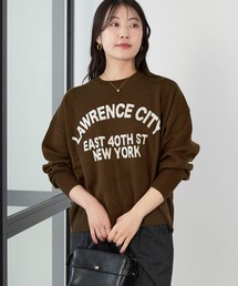 MICA&DEAL | ロゴウールジャガードニット(ニット/セーター)