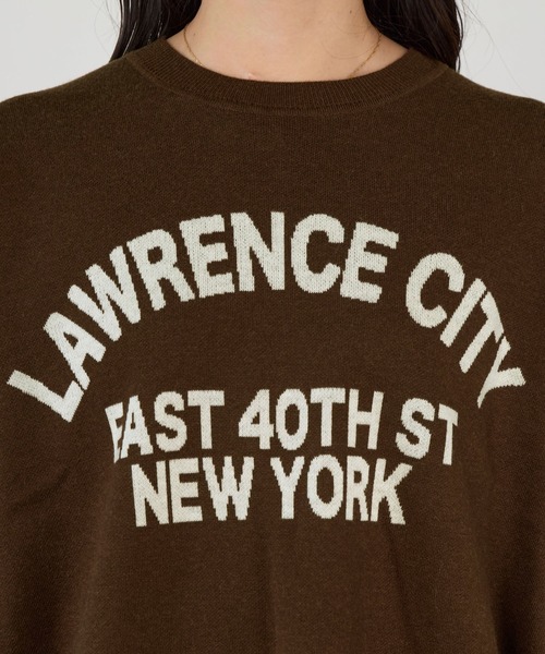 MICA&DEAL（マイカ＆ディール）の「ロゴウールジャガードニット（ニット/セーター・レディース・ブラウン/グレー・FREE）」の18枚目の写真