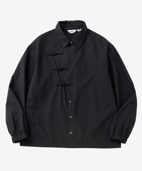 rehacer（レアセル）の「rehacer : KUNG-FU Twill Box Shirt / カンフーツイルボックスシャツ（シャツ/ブラウス・メンズ・オリーブ/ブラック・X-LARGE/LARGE/MEDIUM/SMALL）」の2枚目の写真