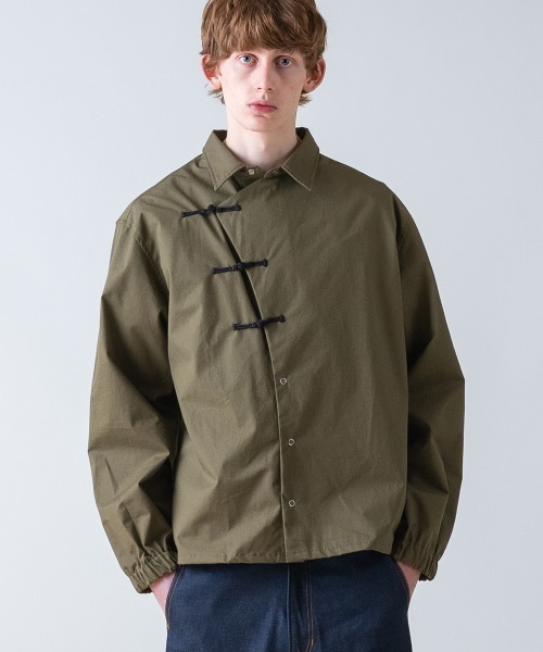 rehacer（レアセル）の「rehacer : KUNG-FU Twill Box Shirt / カンフーツイルボックスシャツ（シャツ/ブラウス・メンズ・オリーブ/ブラック・X-LARGE/LARGE/MEDIUM/SMALL）」の18枚目の写真