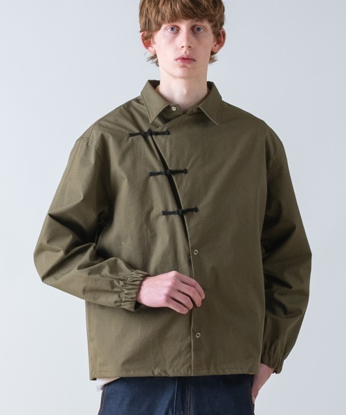 rehacer（レアセル）の「rehacer : KUNG-FU Twill Box Shirt / カンフーツイルボックスシャツ（シャツ/ブラウス・メンズ・オリーブ/ブラック・X-LARGE/LARGE/MEDIUM/SMALL）」の20枚目の写真