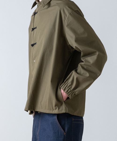 rehacer（レアセル）の「rehacer : KUNG-FU Twill Box Shirt / カンフーツイルボックスシャツ（シャツ/ブラウス・メンズ・オリーブ/ブラック・X-LARGE/LARGE/MEDIUM/SMALL）」の13枚目の写真