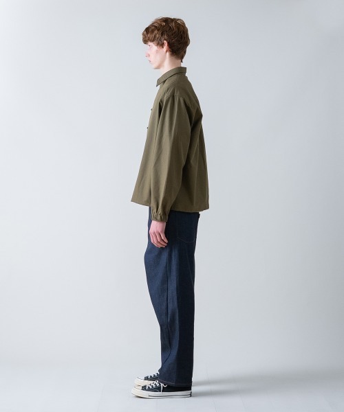 rehacer（レアセル）の「rehacer : KUNG-FU Twill Box Shirt / カンフーツイルボックスシャツ（シャツ/ブラウス・メンズ・オリーブ/ブラック・X-LARGE/LARGE/MEDIUM/SMALL）」の17枚目の写真