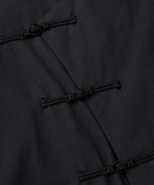 rehacer（レアセル）の「rehacer : KUNG-FU Twill Box Shirt / カンフーツイルボックスシャツ（シャツ/ブラウス・メンズ・オリーブ/ブラック・X-LARGE/LARGE/MEDIUM/SMALL）」の4枚目の写真