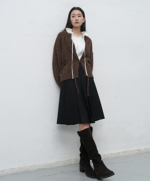 GENERAL IDEA(ジェネラルアイデア)の「【GENERAL IDEA】シャギールーズカーディガン / LONG HAIR LOOSE FIT CARDIGAN(カーディガン/ボレロ・レディース・ピンク/ブラウン・L/M/S)」の5枚目の写真