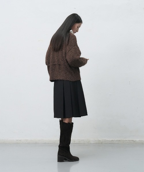GENERAL IDEA(ジェネラルアイデア)の「【GENERAL IDEA】シャギールーズカーディガン / LONG HAIR LOOSE FIT CARDIGAN(カーディガン/ボレロ・レディース・ピンク/ブラウン・L/M/S)」の7枚目の写真