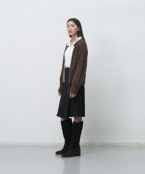 GENERAL IDEA(ジェネラルアイデア)の「【GENERAL IDEA】シャギールーズカーディガン / LONG HAIR LOOSE FIT CARDIGAN(カーディガン/ボレロ・レディース・ピンク/ブラウン・L/M/S)」の6枚目の写真