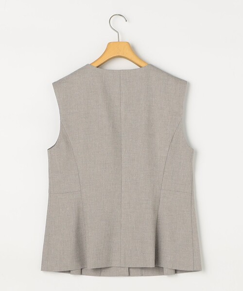 NOLLEY’S Sophi（ノーリーズソフィ）の「《セットアップ対応》ウォッシャブルドライシャークペプラムジレ（ベスト・レディース・グレイッシュベージュ/チャコールグレー・38）」の13枚目の写真