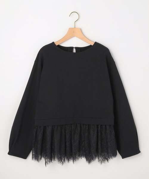 組曲(クミキョク)の「フレンチテリーレースコンビ カットソー(Tシャツ/カットソー・レディース・ブラック系/グレー系・3/2)」の13枚目の写真
