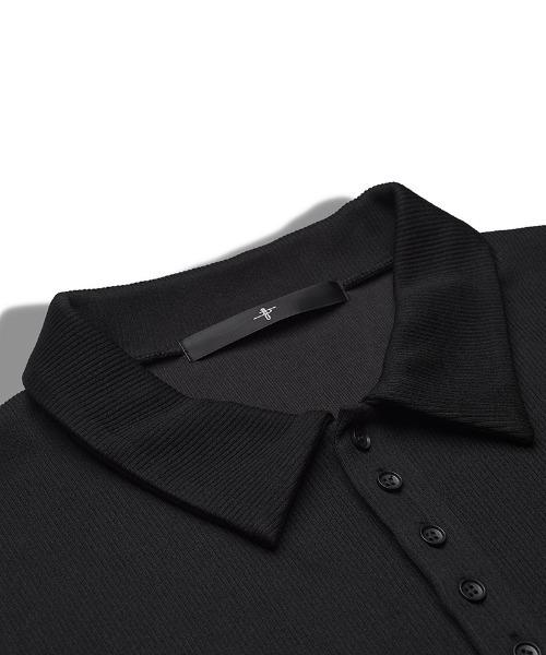NO ID.（ノーアイディ）の「ms6369-ロングスリーブBIGポロSH(858006-395T)（ポロシャツ・メンズ・グレー/ブラック・ONE SIZE）」の12枚目の写真