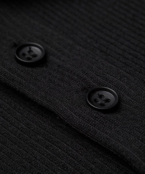 NO ID.（ノーアイディ）の「ms6369-ロングスリーブBIGポロSH(858006-395T)（ポロシャツ・メンズ・グレー/ブラック・ONE SIZE）」の3枚目の写真