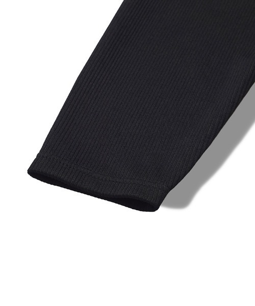 NO ID.（ノーアイディ）の「ms6369-ロングスリーブBIGポロSH(858006-395T)（ポロシャツ・メンズ・グレー/ブラック・ONE SIZE）」の6枚目の写真