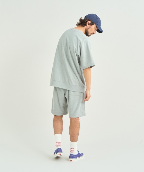 NANGA(ナンガ)の「DRY MIX SWEAT SHORTS/ドライミックススウェットショーツ(その他パンツ・メンズ・ブラック/グレー・M/L/XL/S)」の7枚目の写真