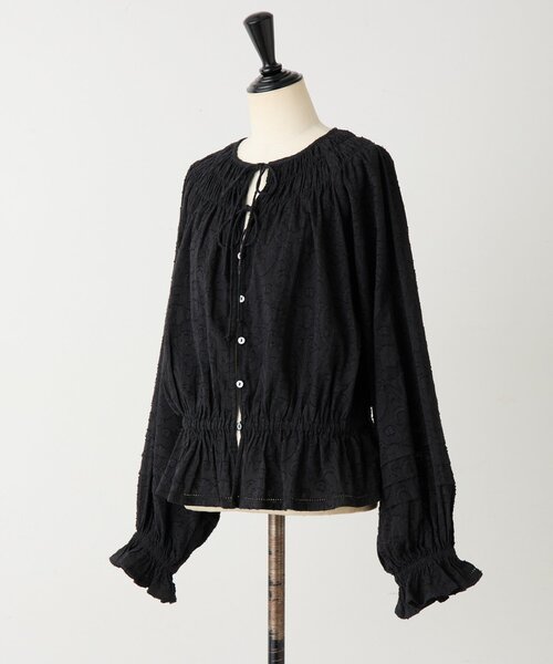 BEARDSLEY（ビアズリー）の「ボタニカルジャガードブラウス（シャツ/ブラウス・レディース・ブラック・FREE）」の13枚目の写真