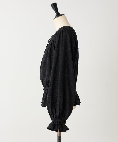 BEARDSLEY（ビアズリー）の「ボタニカルジャガードブラウス（シャツ/ブラウス・レディース・ブラック・FREE）」の14枚目の写真