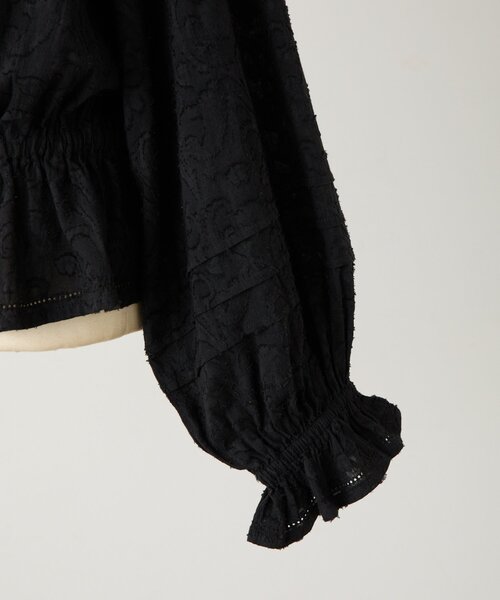 BEARDSLEY（ビアズリー）の「ボタニカルジャガードブラウス（シャツ/ブラウス・レディース・ブラック・FREE）」の17枚目の写真
