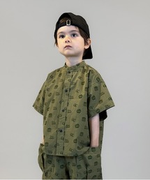 GROOVY COLORS | GC Patterned Band Collar Shirt(シャツ/ブラウス)