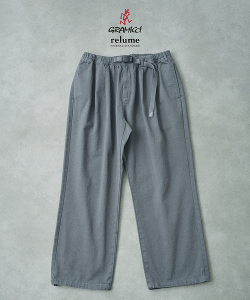 Gramicci（グラミチ）の「GRAMICCI / グラミチ 別注 エココットンツイル ワイドパンツ（チノパンツ・メンズ・ブラック/チャコールグレー/アイボリー/ブラウン・MEDIUM/LARGE）」の4枚目の写真