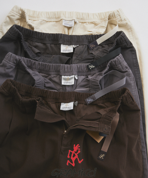 Gramicci（グラミチ）の「GRAMICCI / グラミチ 別注 エココットンツイル ワイドパンツ（チノパンツ・メンズ・ブラック/チャコールグレー/アイボリー/ブラウン・MEDIUM/LARGE）」の5枚目の写真