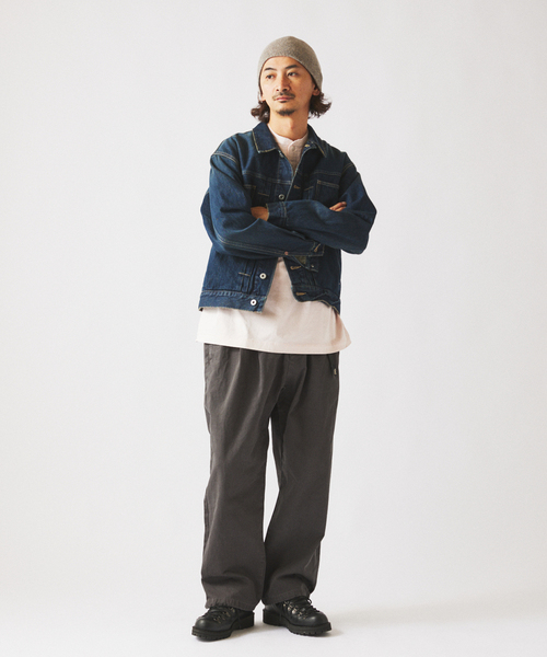 Gramicci（グラミチ）の「GRAMICCI / グラミチ 別注 エココットンツイル ワイドパンツ（チノパンツ・メンズ・ブラック/チャコールグレー/アイボリー/ブラウン・MEDIUM/LARGE）」の11枚目の写真