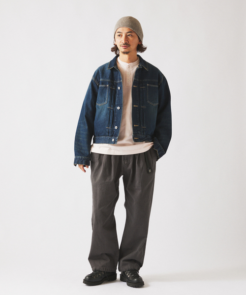 Gramicci（グラミチ）の「GRAMICCI / グラミチ 別注 エココットンツイル ワイドパンツ（チノパンツ・メンズ・ブラック/チャコールグレー/アイボリー/ブラウン・MEDIUM/LARGE）」の15枚目の写真