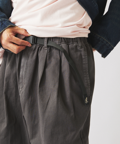 Gramicci（グラミチ）の「GRAMICCI / グラミチ 別注 エココットンツイル ワイドパンツ（チノパンツ・メンズ・ブラック/チャコールグレー/アイボリー/ブラウン・MEDIUM/LARGE）」の20枚目の写真