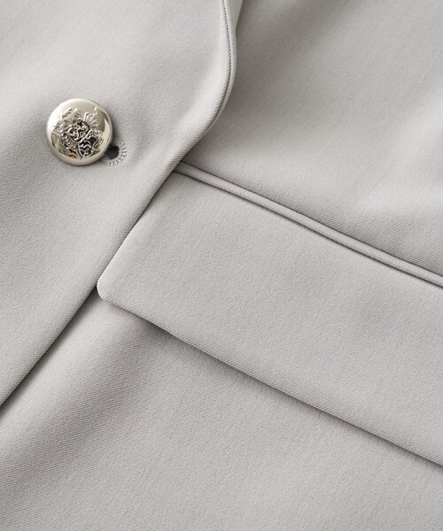 RIVE DROITE（リヴドロワ）の「【オンオフ使える】ドライギャバピークドラペルジャケット（テーラードジャケット・レディース・ネイビー/ライトグレー/モカ・FREE）」の21枚目の写真