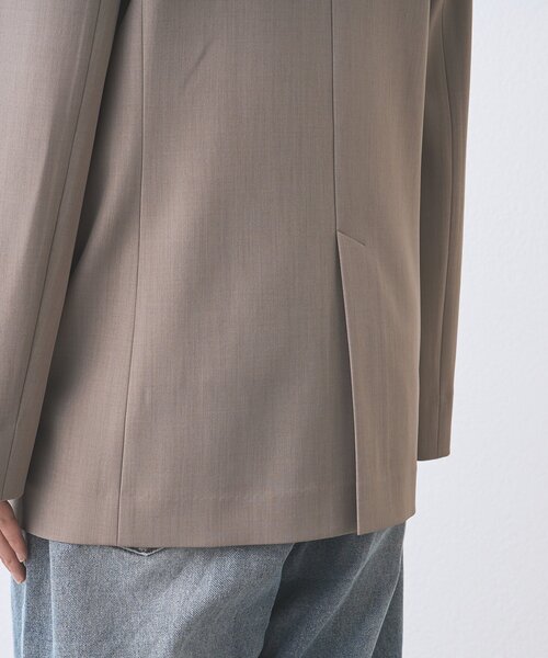 RIVE DROITE（リヴドロワ）の「予約【オンオフ使える】ドライギャバピークドラペルジャケット（テーラードジャケット・レディース・ネイビー/ライトグレー/モカ・FREE）」の15枚目の写真