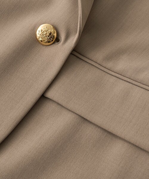 RIVE DROITE（リヴドロワ）の「予約【オンオフ使える】ドライギャバピークドラペルジャケット（テーラードジャケット・レディース・ネイビー/ライトグレー/モカ・FREE）」の19枚目の写真