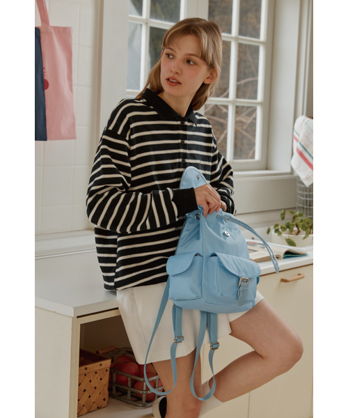 ANOETIC（アノエティック）の「ANC POCKET NYLON BACKPACK_SKY BLUE（バックパック/リュック・レディース・スカイブルー・FREE）」の5枚目の写真