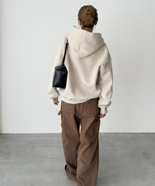 CANAL JEAN(キャナルジーン)の「Lakey Park SEATTLE パーカー 両起毛(パーカー・レディース・オートミール/チャコールグレー/ヘザーグレー・ONE SIZE)」の13枚目の写真