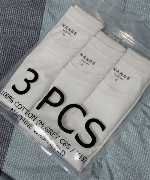 NANDE(ナンデ)の「20番手スタンダードフィットプレミアムコットンTシャツ(Tシャツ/カットソー・メンズ・その他・XS/S/M/L/XL/XXX-LARGE/XXL)」の8枚目の写真