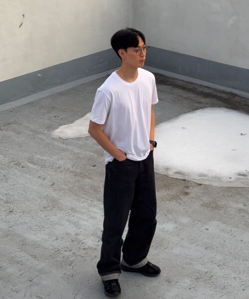 NANDE(ナンデ)の「20番手スタンダードフィットプレミアムコットンTシャツ(Tシャツ/カットソー・メンズ・その他・XS/S/M/L/XL/XXX-LARGE/XXL)」の9枚目の写真