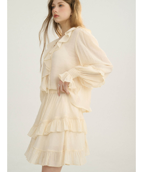 SINCETHEN(シンスゼン)の「ミルキー ティアードスカート(スカート・レディース・その他・SMALL/MEDIUM)」の8枚目の写真