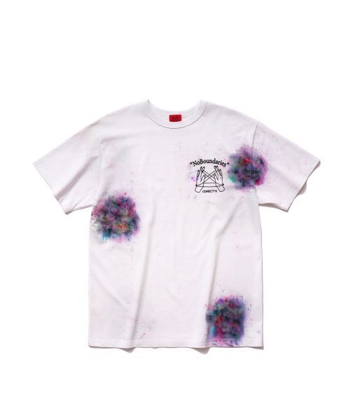 CONECTX(コネクト エックス)の「No Boundaries Hand Spray Dyed T-shirt (multi/white ver.)(Tシャツ/カットソー・メンズ・その他・L/M)」の1枚目の写真