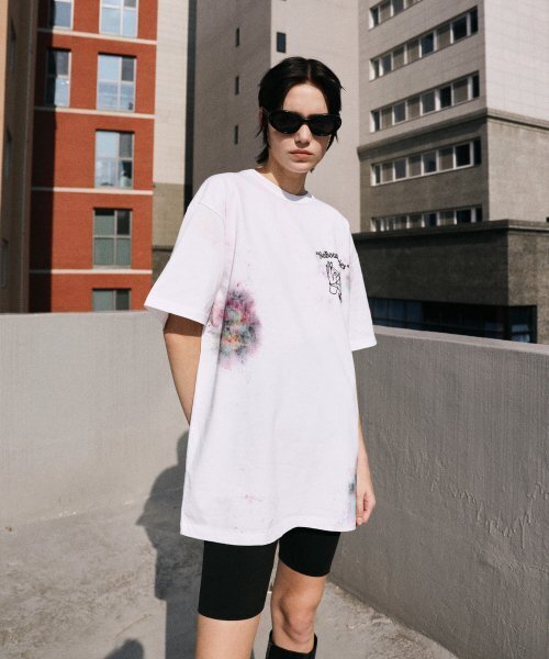 CONECTX(コネクト エックス)の「No Boundaries Hand Spray Dyed T-shirt (multi/white ver.)(Tシャツ/カットソー・メンズ・その他・L/M)」の4枚目の写真